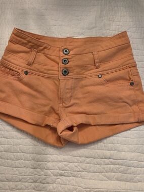 Blue Asphalt Orange Triple-Button Shorts Size 5